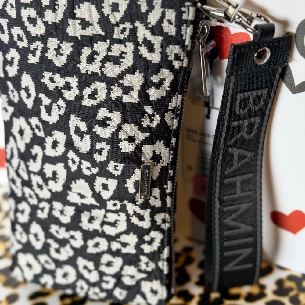 Brahmin Adia Charcoal Brahmin Luxe Leisure NWT leopard animal print - Picture 4 of 8